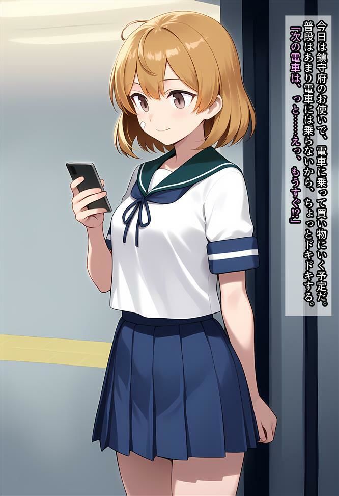 サンプル画像1:朧ちゃんが電車で痴○される話(相田ナリラ) [d_547687]