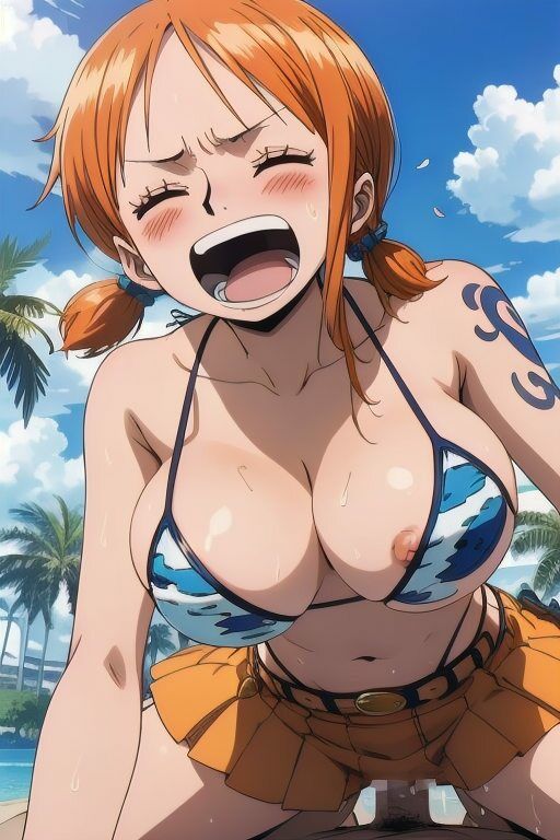 ナミさんと空島に行く前にひたすらHさせて欲しいと頼み込んでみた149枚 画像7