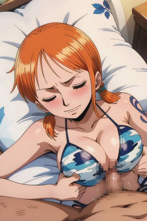 ナミさんと空島に行く前にひたすらHさせて欲しいと頼み込んでみた149枚 画像9
