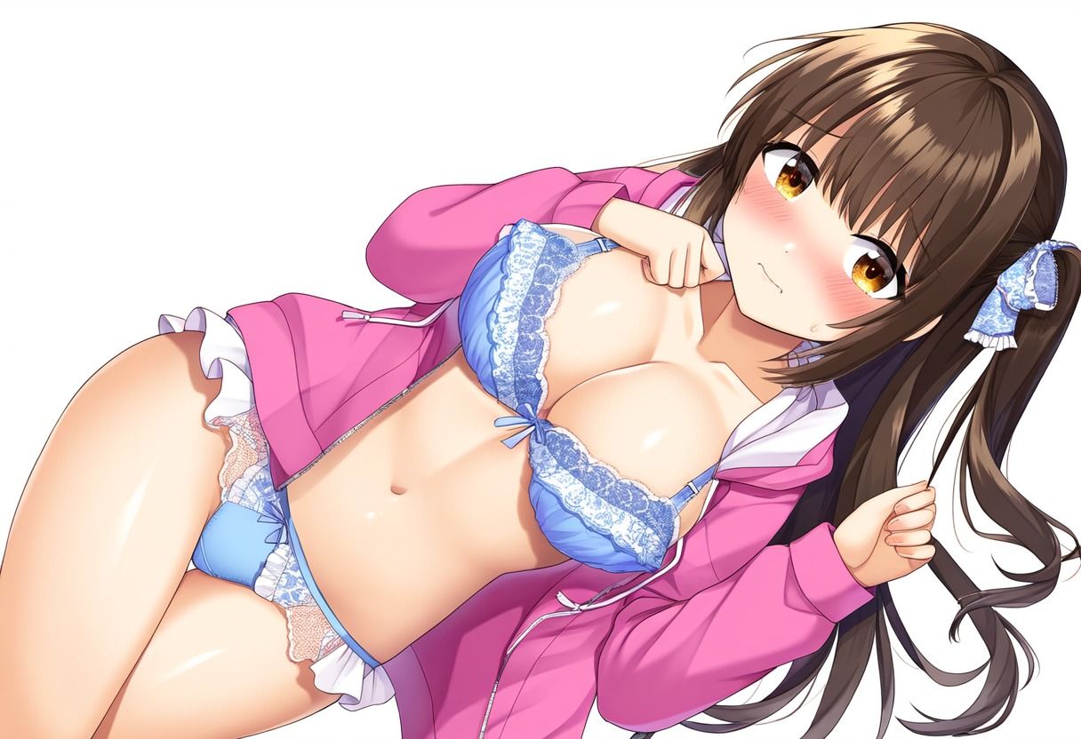 サンプル画像2:水着を忘れてビーチで下着姿の女の子  第一弾(暇つぶし  AI  趣味全開) [d_547837]