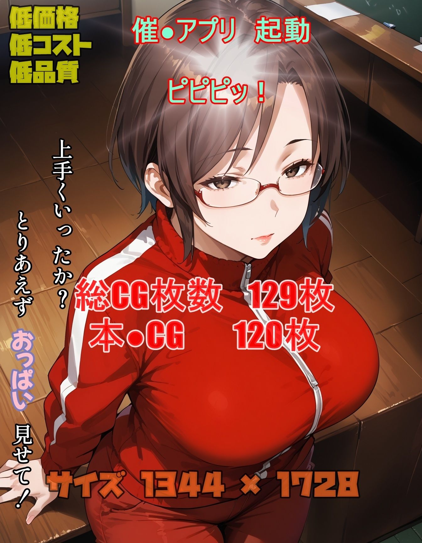 サンプル画像3:デカジャージ先生の催○教室(ツチノコ工房) [d_547883]