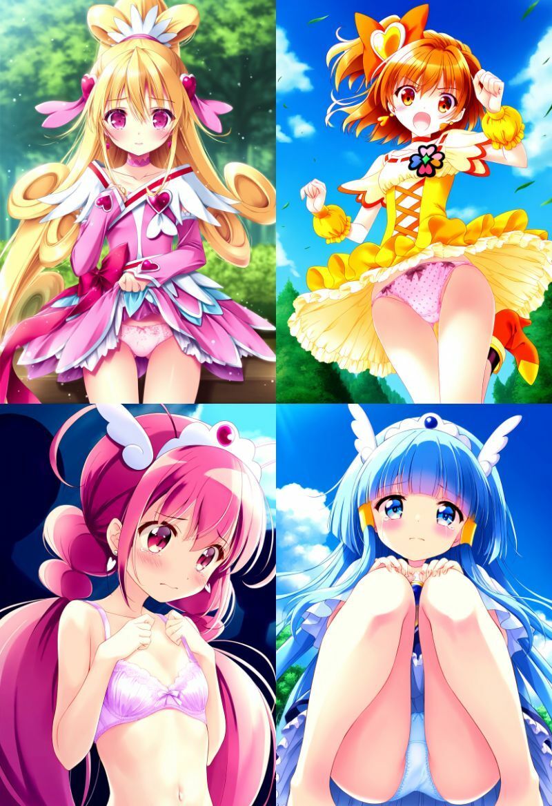 恥じらう少女達 プリ〇ュア編 サンプル画像 4
