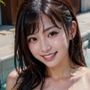 プールの変態爆乳ふたなり美女