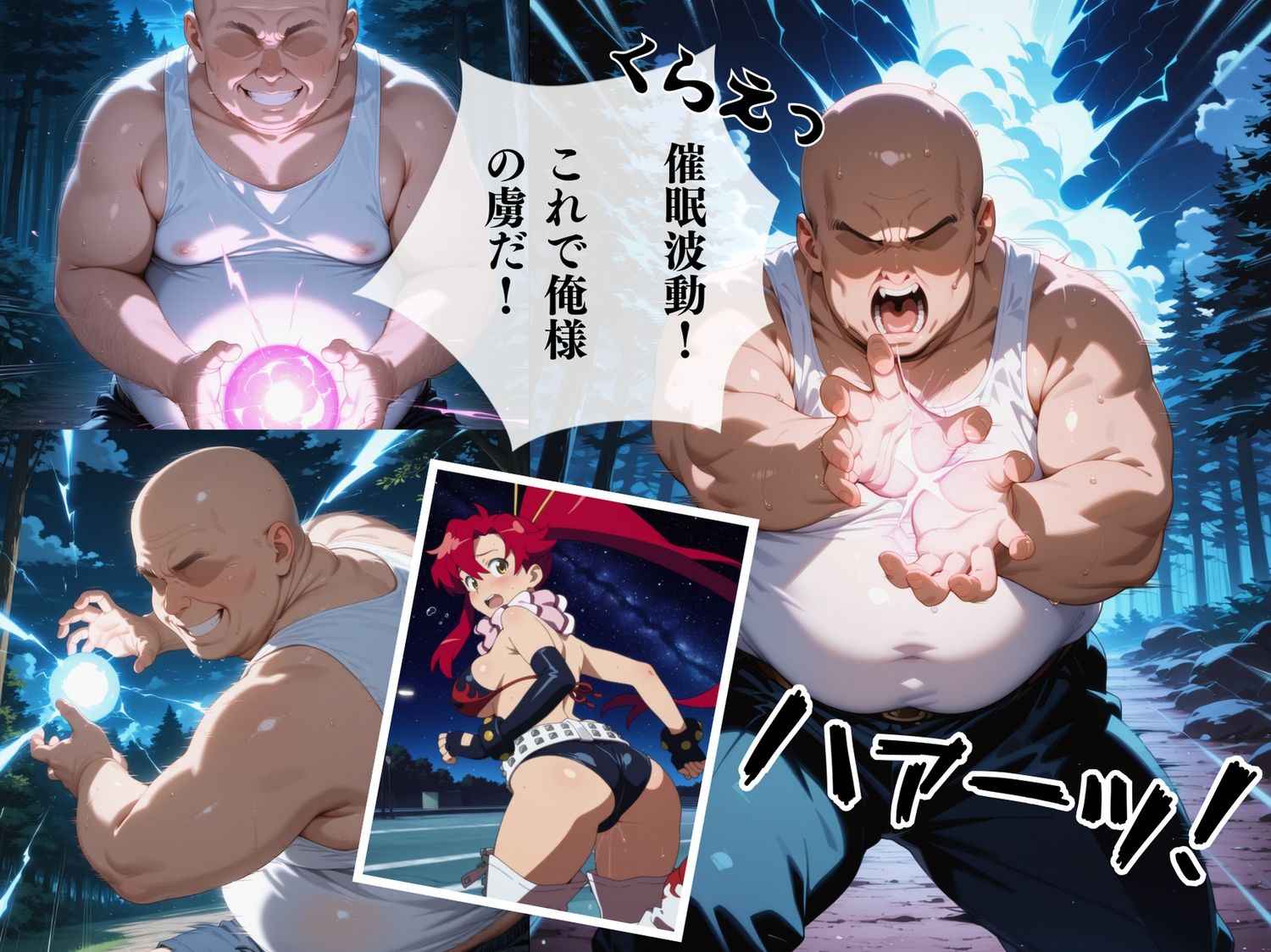 サンプル画像3:【完全敗北】ヨーコ・リッ◯ナー 〜雨の山林で、彼女の美しさが汚されていく〜(種きゅん☆ハーレム計画) [d_548064]