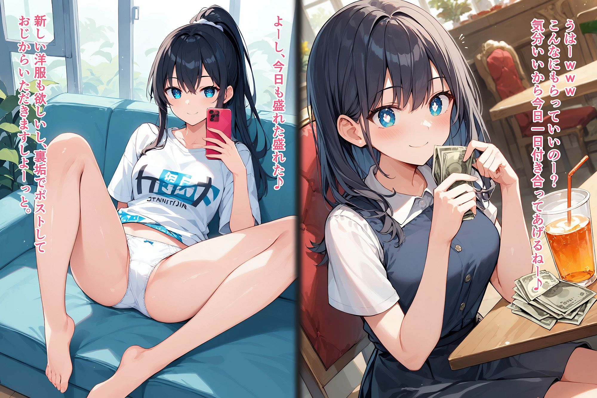 サンプル画像1:『セリフ入有:4K×1000枚』性処理特区「総集編」〜Vol.3 裏垢女子編＆新入社員温泉編〜(AOI) [d_548065]