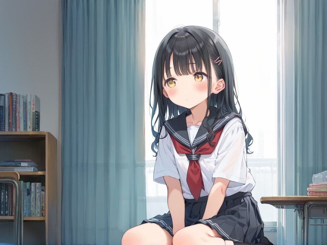 サンプル画像1:親に内緒でパイパン妹と家でヤリまくる話(にじのかなた) [d_548071]