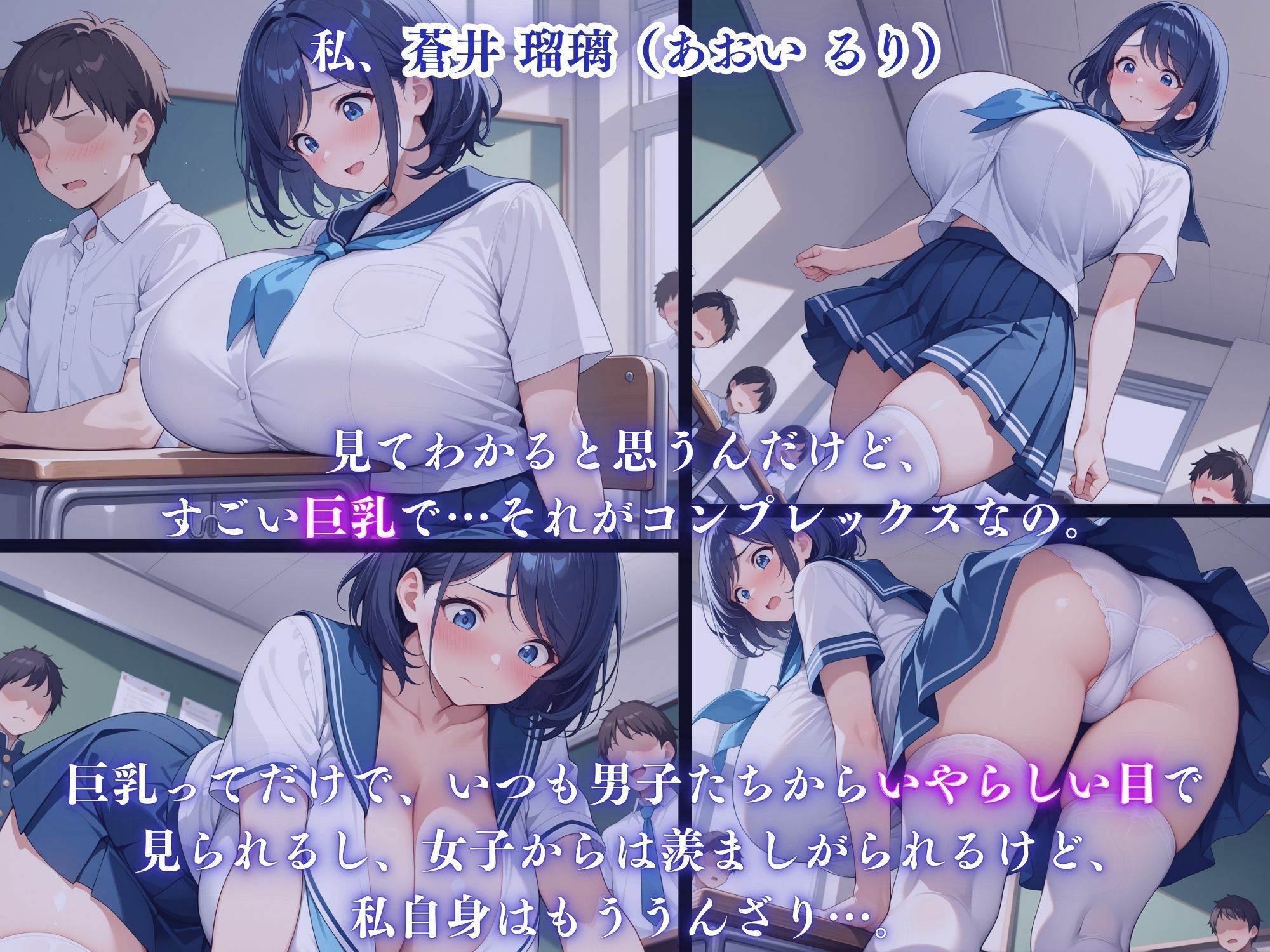 サンプル画像1:巨乳コンプレックス女子校生集団中出し〜プールサイドの恥辱〜(みるくさんど) [d_548167]