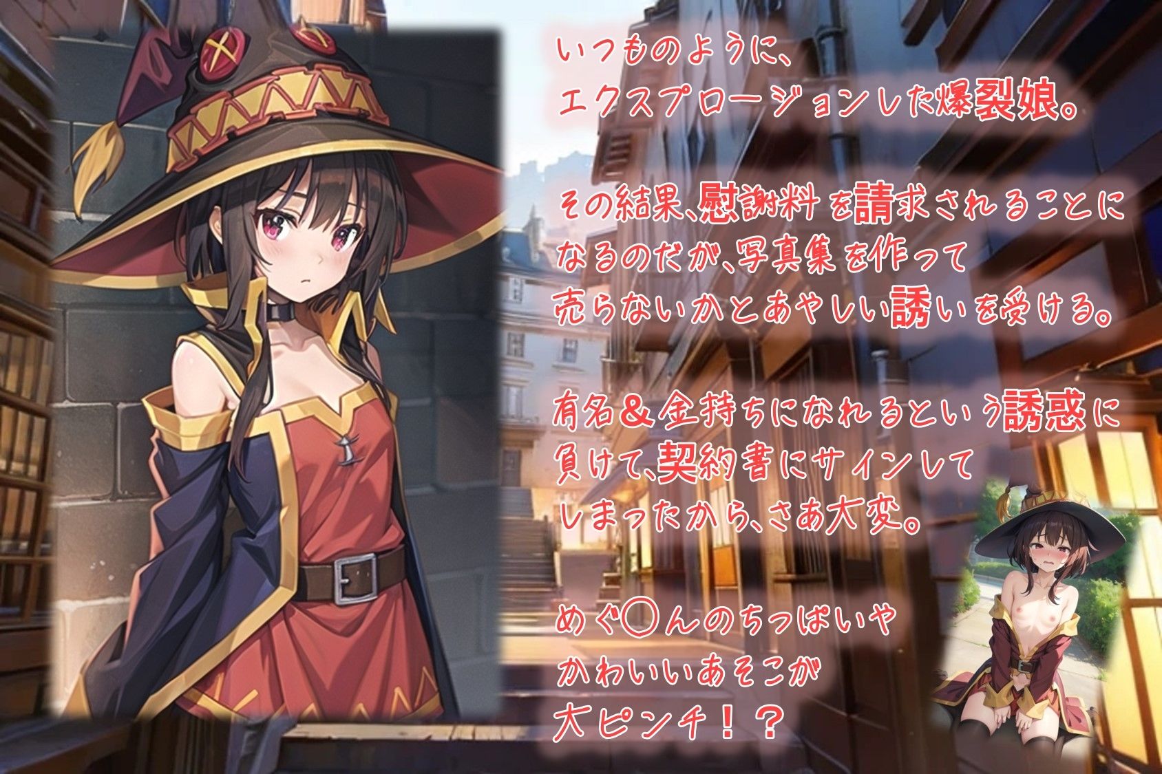 巻き込まれた冒険者から慰謝料を請求されて大ピンチ【爆裂娘のだまされ借金返済計画】1