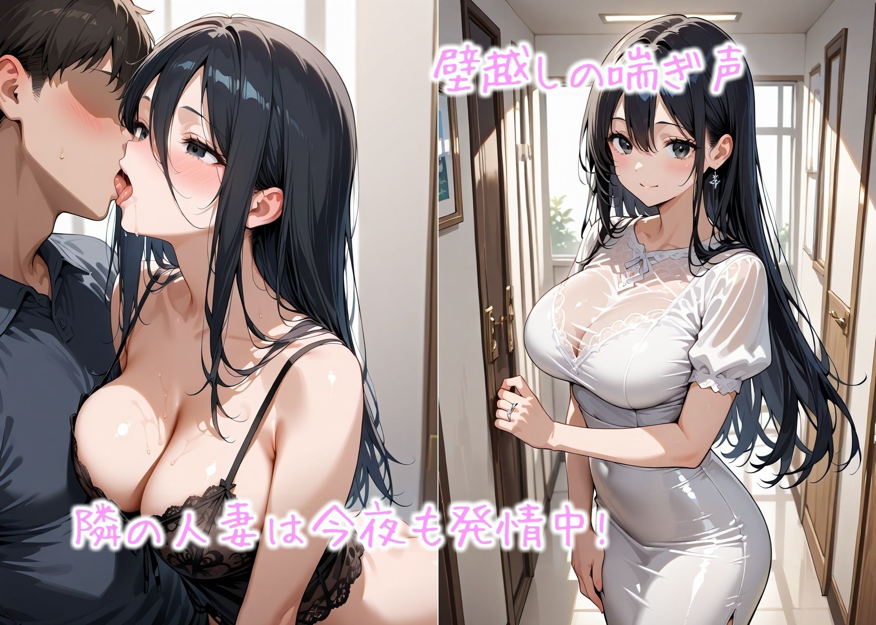 サンプル画像1:壁一枚、お隣さんは欲求不満 〜純情男子と人妻の危険な共同生活〜(かれりお) [d_548358]