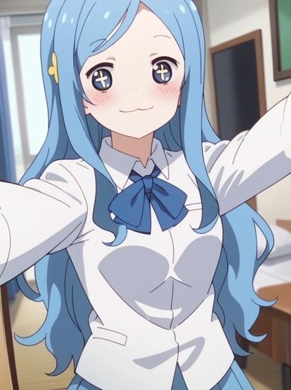 干物妹!うまるちゃんの 橘・シルフィンフォードから送られてきた自撮り写真 画像1