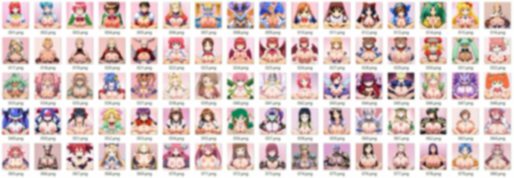 サンプル画像1:レトロゲームパイズリ(ママだらけ) [d_548373]