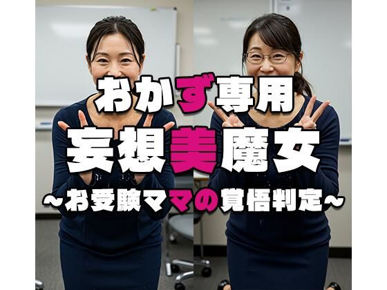 【おかず専用】妄想美魔女〜お受験ママの覚悟判定4〜【AI美魔女】