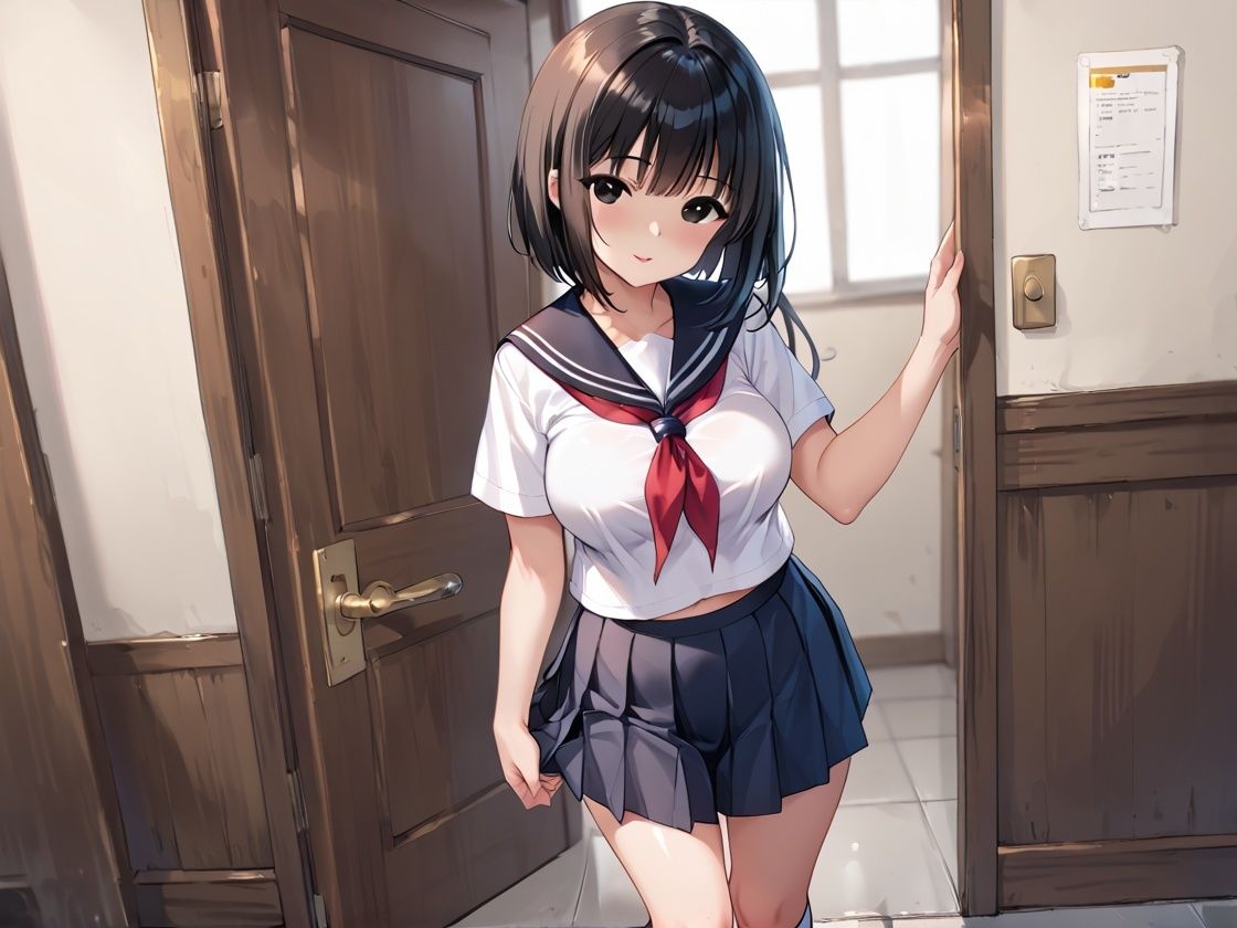 サンプル画像1:エロすぎる淫乱学園の1日に密着！(sksk) [d_548483]