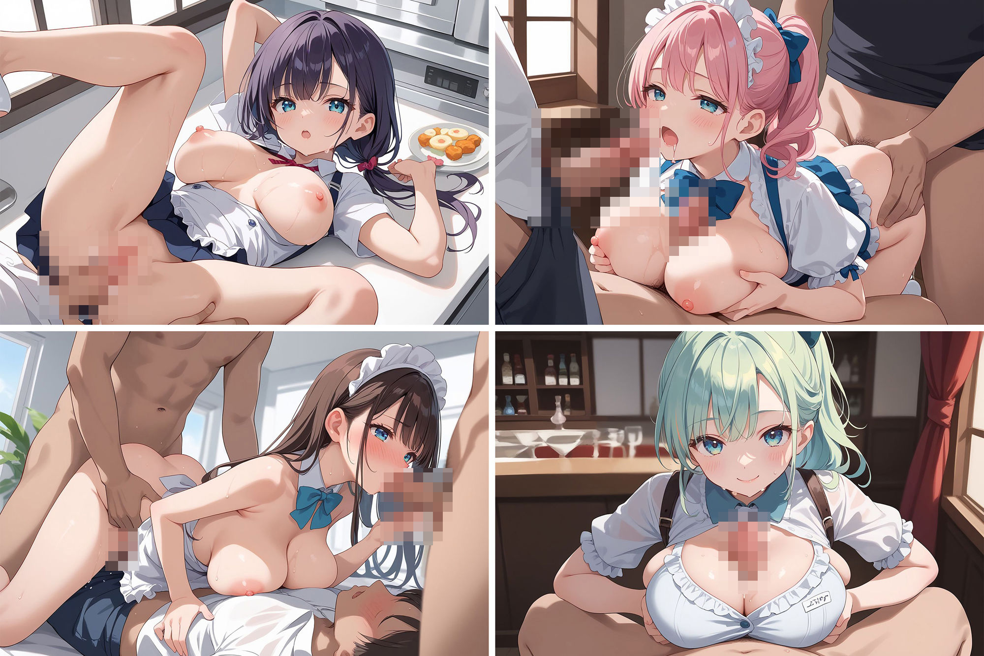 サンプル画像5:奉仕学園No.23〜学園の可愛いギャルとヤリまくり生活！！〜レストラン編vol.1〜 【CG500枚】(ぽるるん) [d_548489]