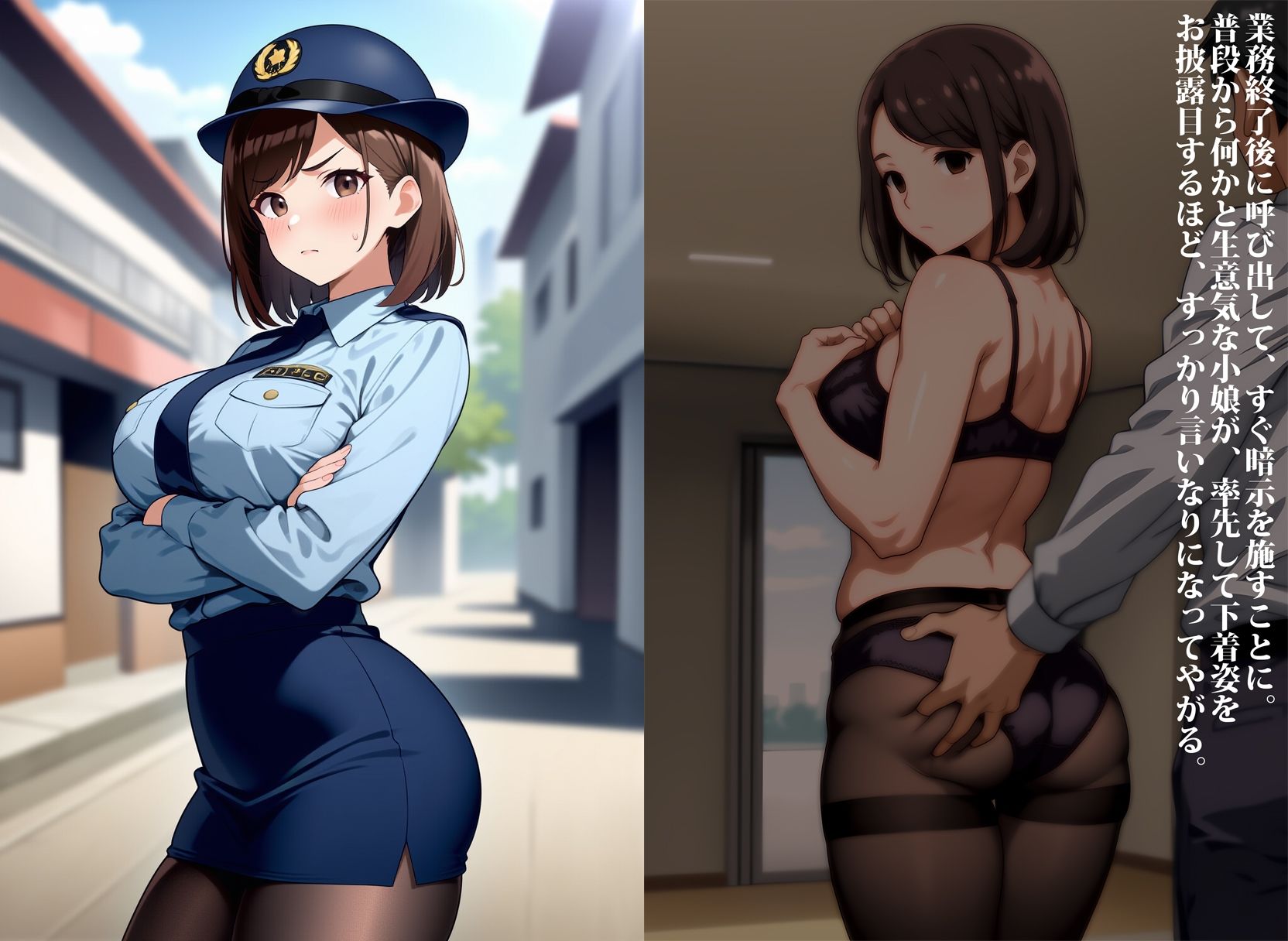 生意気な婦警をお漏らし公僕に調教した件 画像1