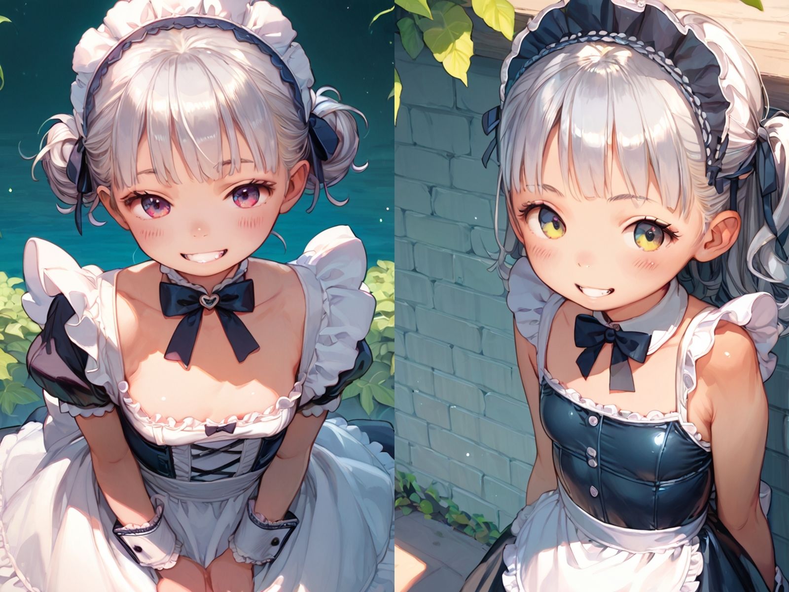 サンプル画像1:妹みたいなちっぱい銀髪メイドとセックスしまくった【ボテ腹あり】(メスの本能) [d_548563]