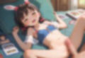 バニーガール姿の少女をおかずに興奮し、ぶっかけ放題！ 画像2