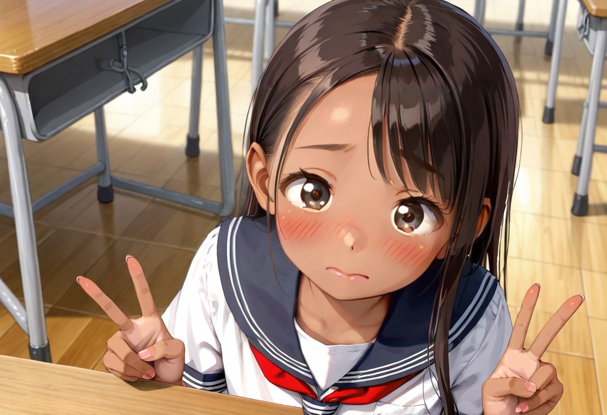 サンプル画像4:褐色少女の初めてのエッチ記録(禁断果汁) [d_548695]