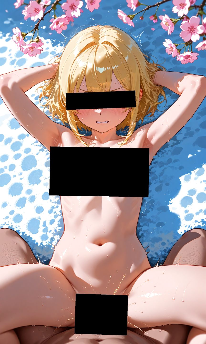 サンプル画像2:金髪貧乳美少女のえっちな写真集vol.14〜春の雪の朝の海編〜(ゆるふわ研究所) [d_548921]