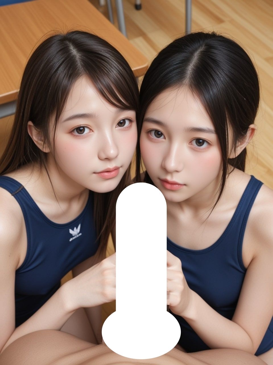 サンプル画像2:教室スク水顔射スペルマぶっかけ美少女(てへぺろクラブ) [d_549014]