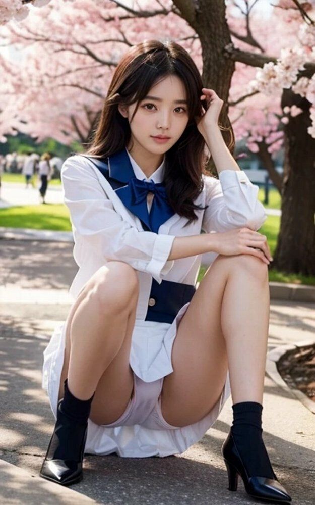 サンプル画像3:女子大生お花見パンチラ画像集(榊原大造) [d_549091]