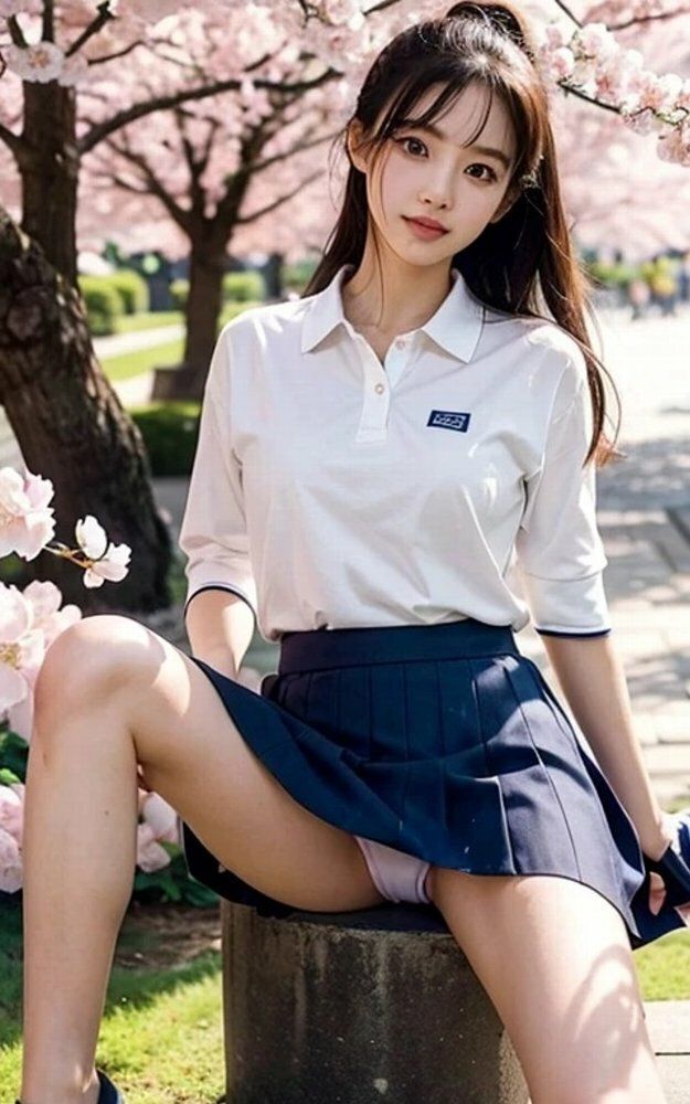 サンプル画像4:女子大生お花見パンチラ画像集(榊原大造) [d_549091]