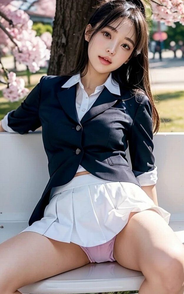 サンプル画像5:女子大生お花見パンチラ画像集(榊原大造) [d_549091]