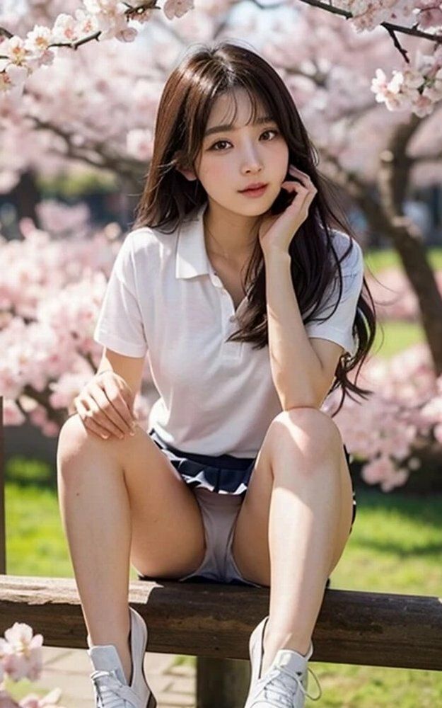 サンプル画像6:女子大生お花見パンチラ画像集(榊原大造) [d_549091]