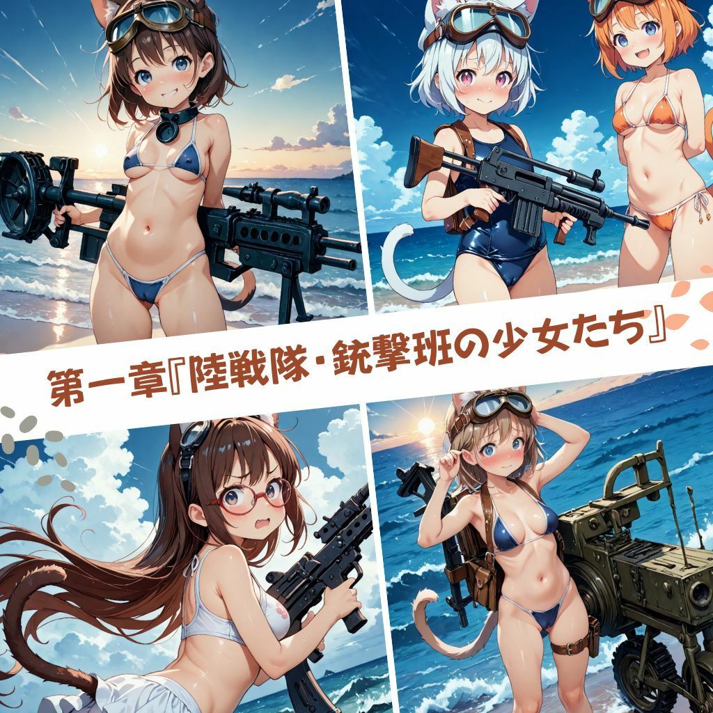 サンプル画像2:ねこみみ連合王国見聞録 シリーズ  1「猫耳少女陸戦隊の休日」(みこっちゃん出版) [d_549094]