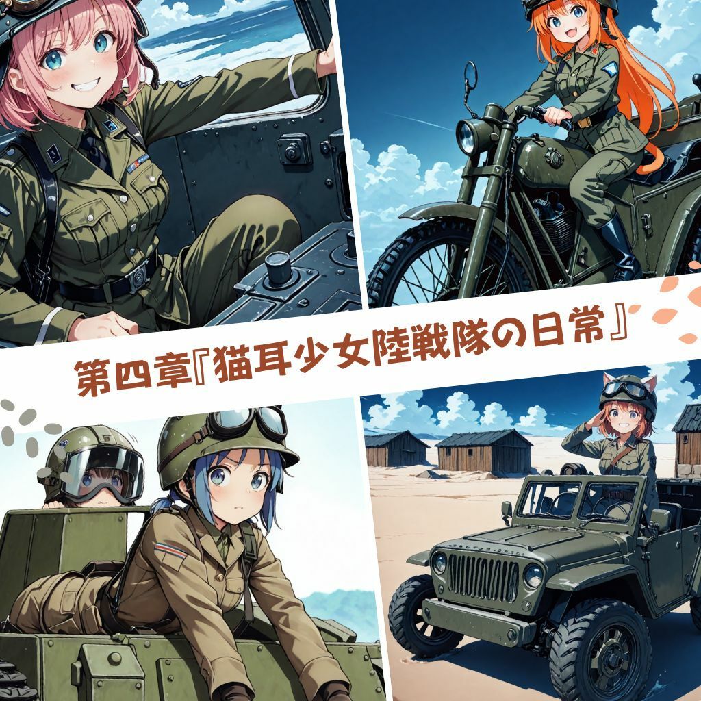 サンプル画像5:ねこみみ連合王国見聞録 シリーズ  1「猫耳少女陸戦隊の休日」(みこっちゃん出版) [d_549094]