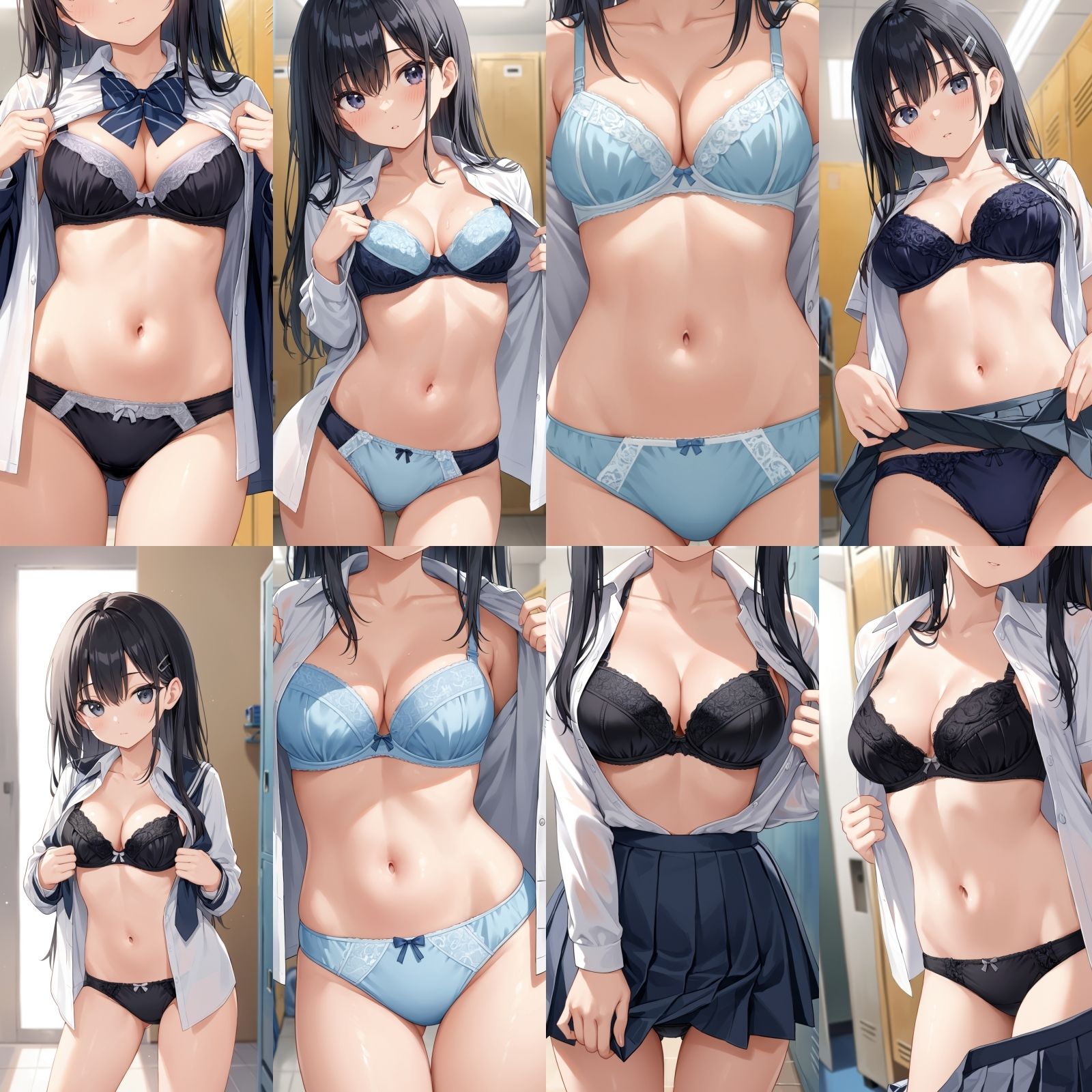 サンプル画像1:同級生の着替え盗撮2【500枚】(女子高生) [d_549186]