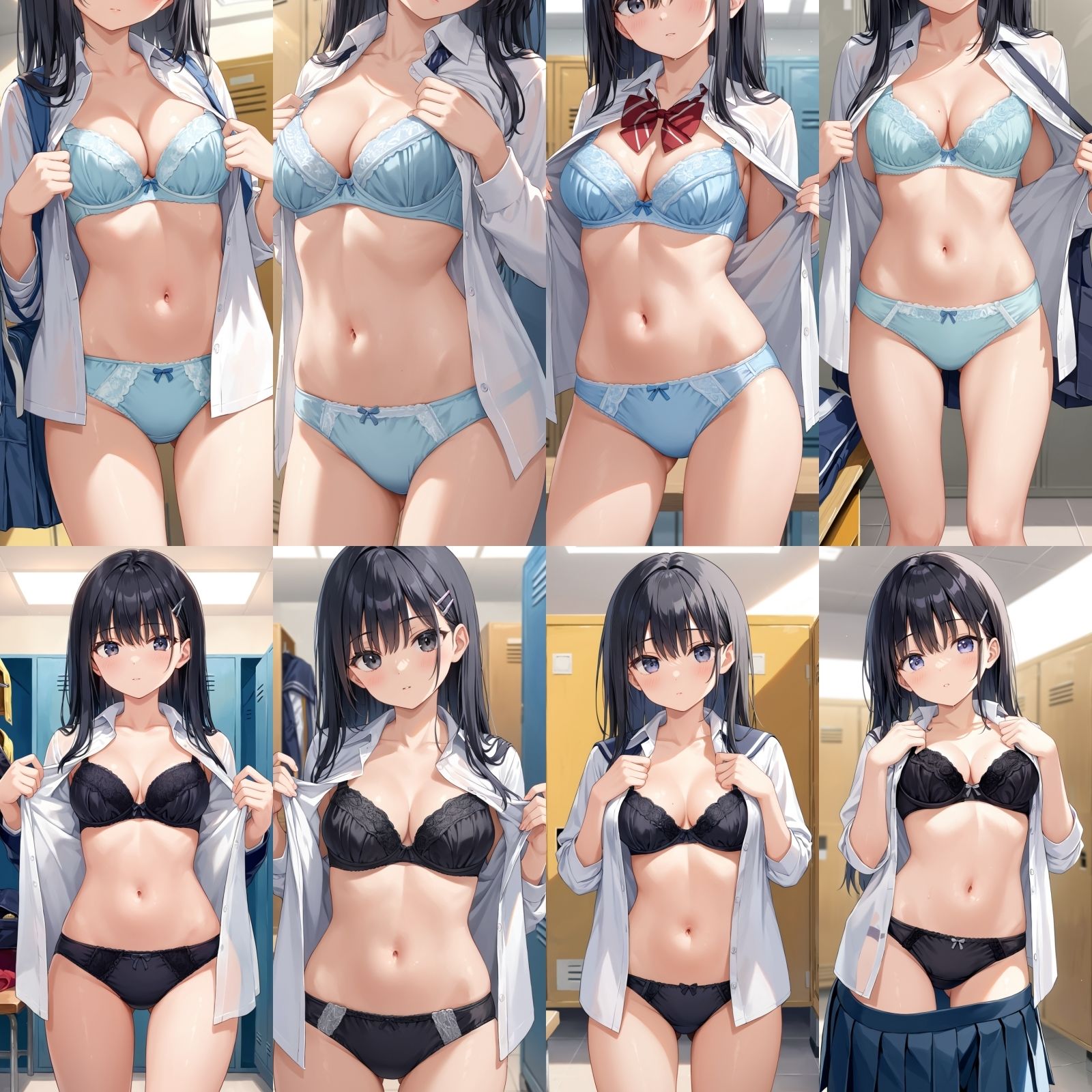 サンプル画像2:同級生の着替え盗撮2【500枚】(女子高生) [d_549186]