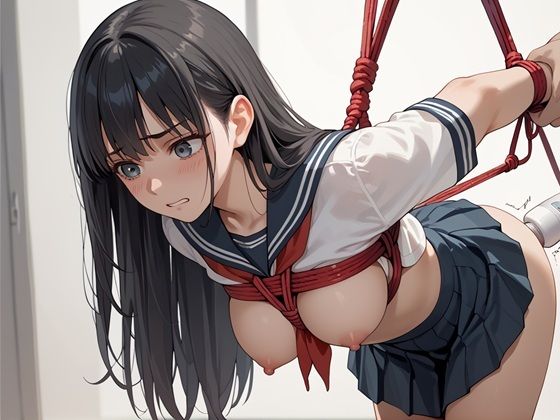 サンプル画像6:制服美少女  緊縛調教(マルヒ出版) [d_549260]