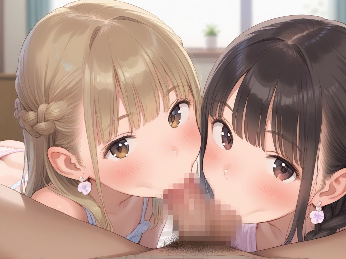 サンプル画像6:レズを見かけたら俺も混ぜてくれた優しい妹たち(るいーだの穴場) [d_549277]