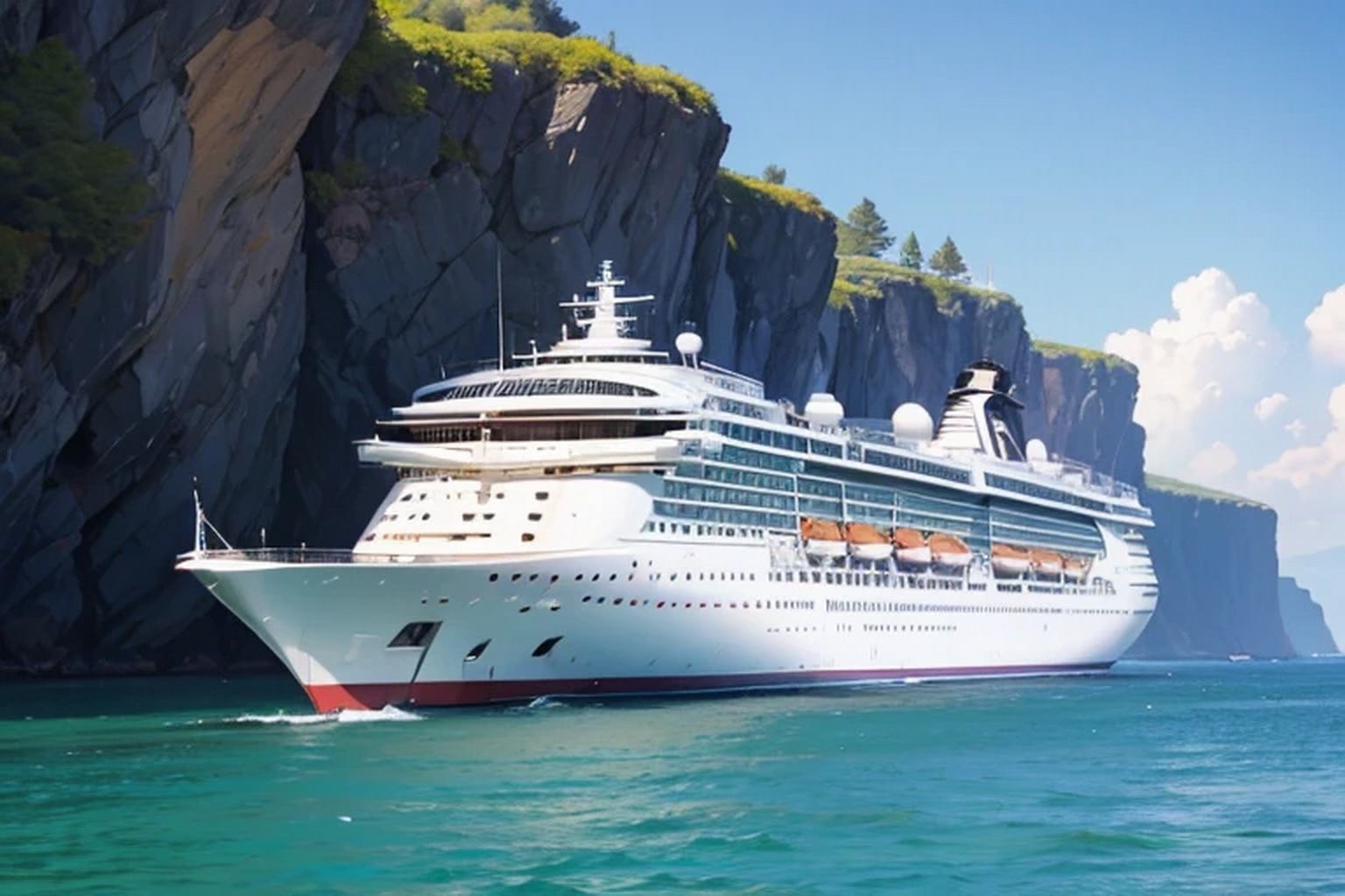 サンプル画像2:フェリー・豪華客船  背景素材(豊川内角) [d_549280]