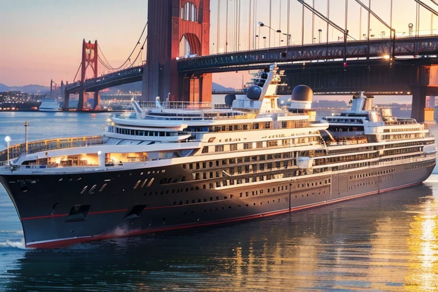 サンプル画像4:フェリー・豪華客船  背景素材(豊川内角) [d_549280]