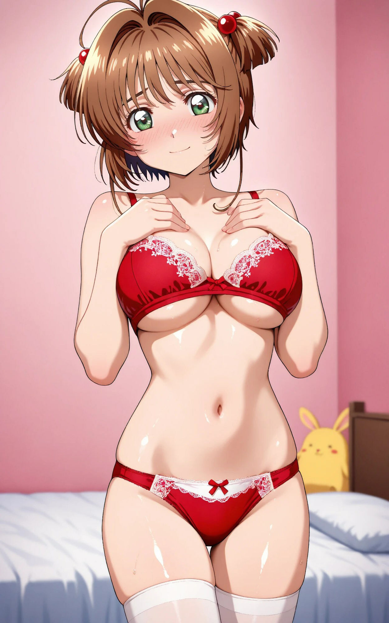 サンプル画像5:【発情美少女】カードキ〇プターさくら  木之〇桜 室内イチャイチャ編(画像生成マン) [d_549394]