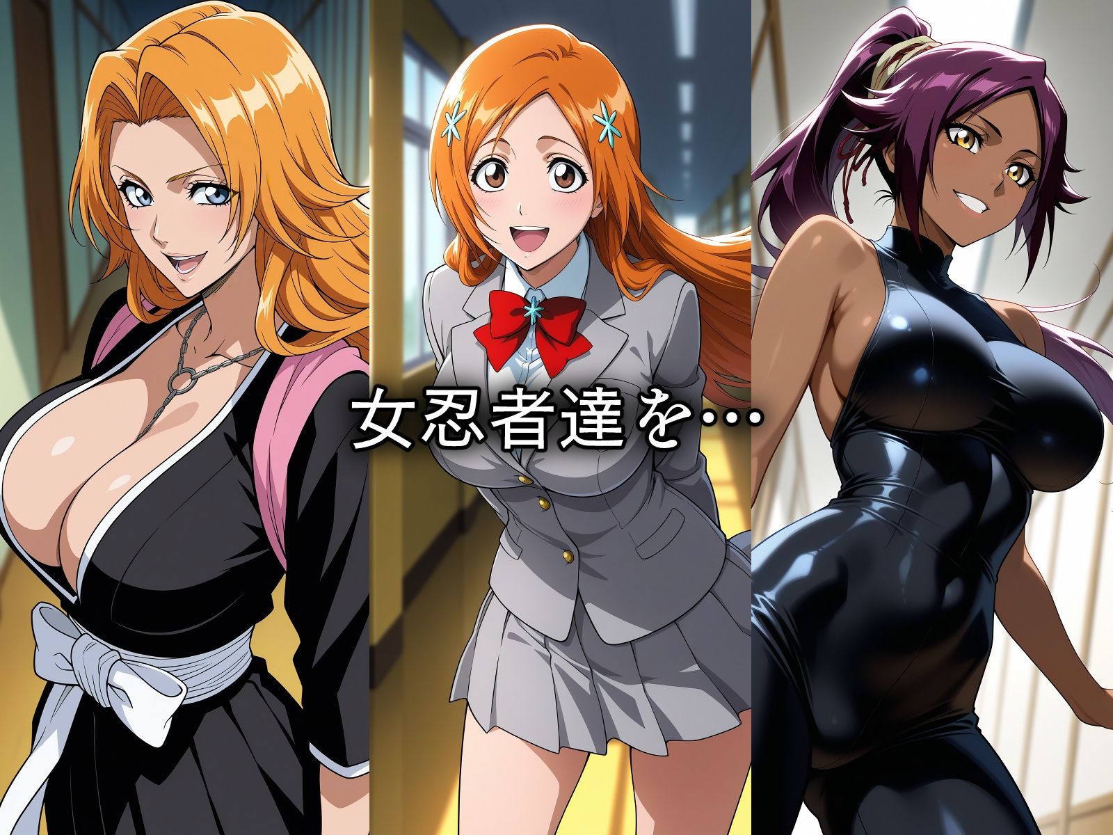 サンプル画像1:寝取られた女忍者達〜催〇アプリで種付け完了(ロムッテロ) [d_549411]
