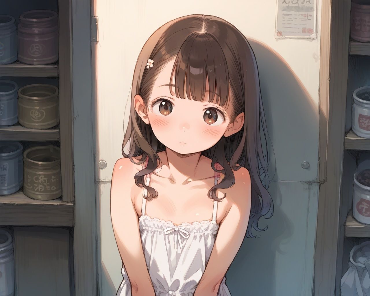 サンプル画像1:小さな突起物と染みパンの少女に膣出し孕ませ(あめりかん極太ロリロリそーせーじ) [d_549436]