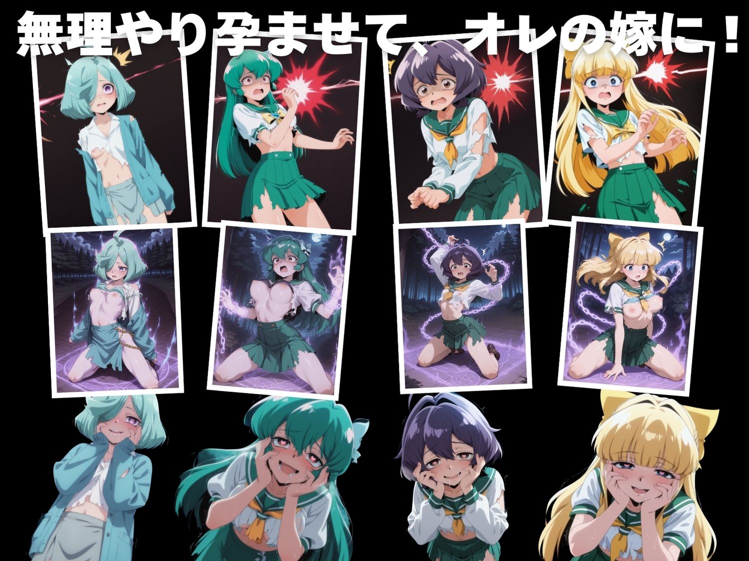 サンプル画像3:【無理やり】夜道の淫らな罠 〜魔法少女●あこがれて編〜(ぽこぺんの森) [d_549443]