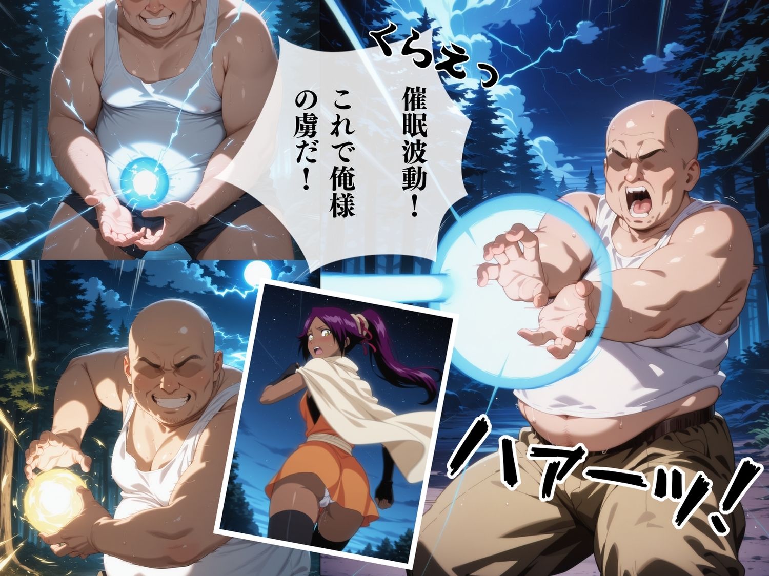 サンプル画像3:【完全敗北】四楓◯夜一  〜誇り高き瞬神が、今夜だけは玩具にされる。〜(種きゅん☆ハーレム計画) [d_549487]