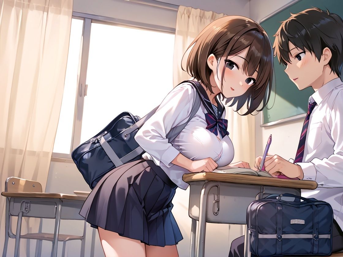 サンプル画像1:淫乱学園の1日に密着！vol.2(sksk) [d_549516]
