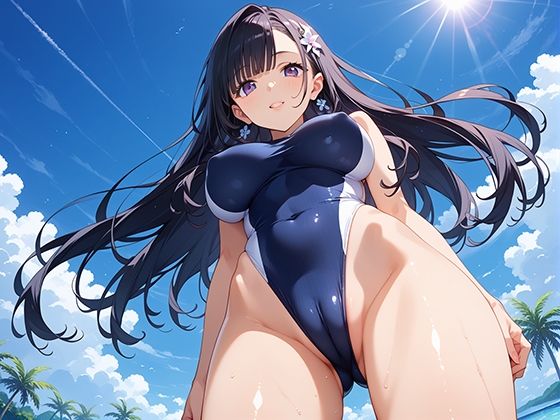 サンプル画像1:巨乳水着 学校イチ美人な生徒に校則違反水着で迫られ何度もSEXしてしまった(マジカルきなこ) [d_549537]