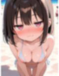 ジト目の巨乳美少女とビーチで！3