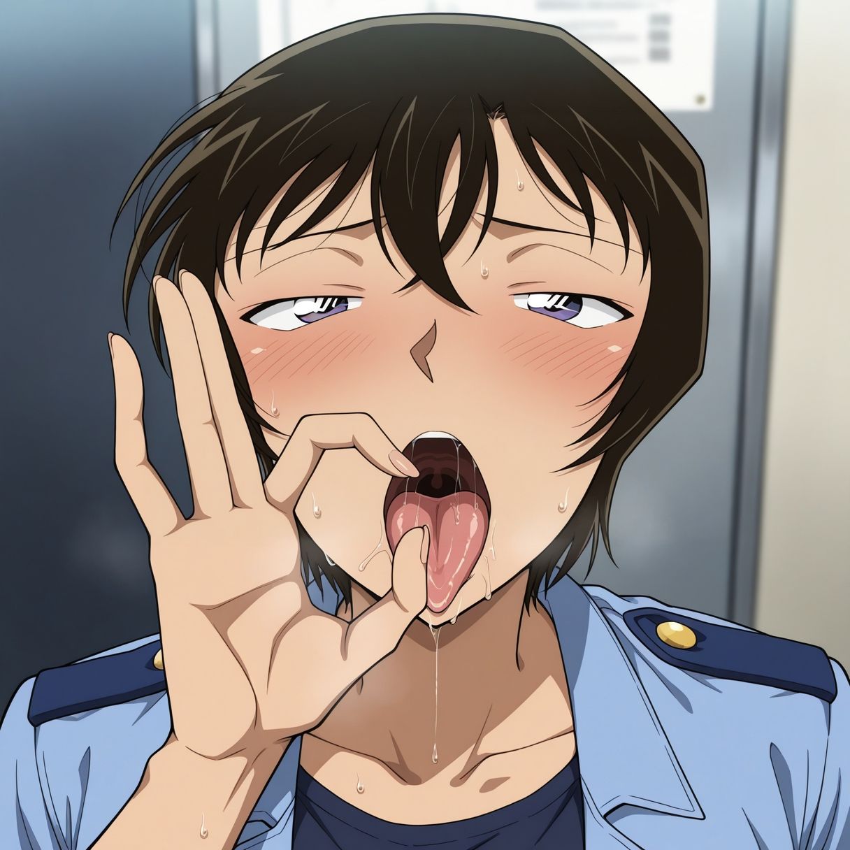 サンプル画像3:俺たちの性処理担当 -佐藤美和子-(お手軽！ひろいんメス化計画) [d_549686]