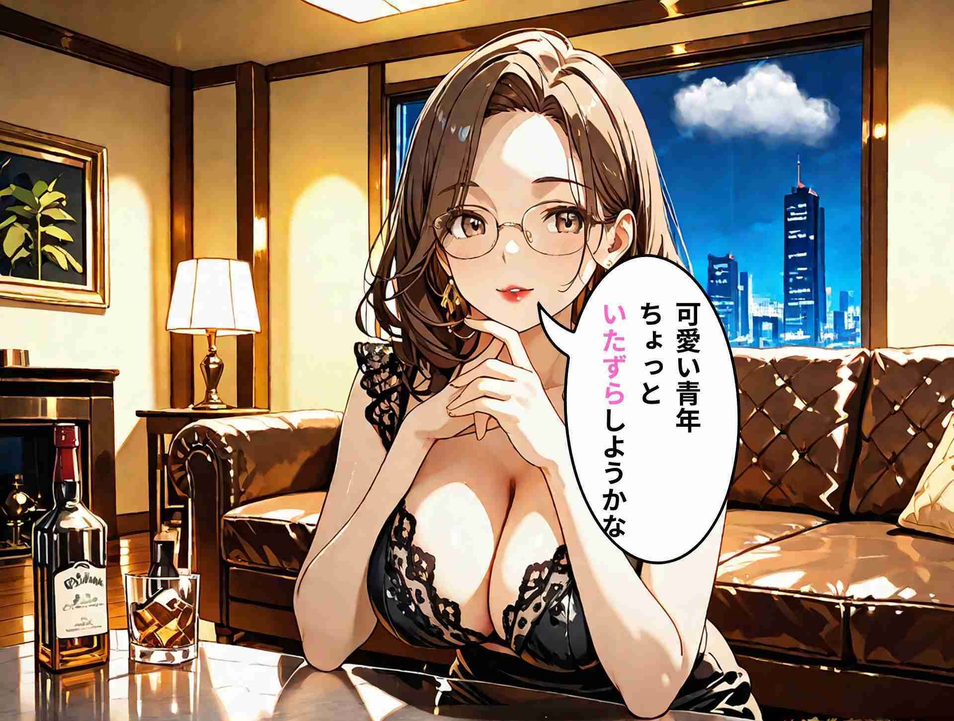 サンプル画像2:上司の奥さんに誘惑された夜 〜抗えない本能〜(満開の花園) [d_549910]