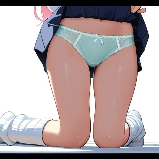 サンプル画像5:ルーズソックスと紺色ハイソのパンチライラスト集(あみゅみゅ) [d_549942]