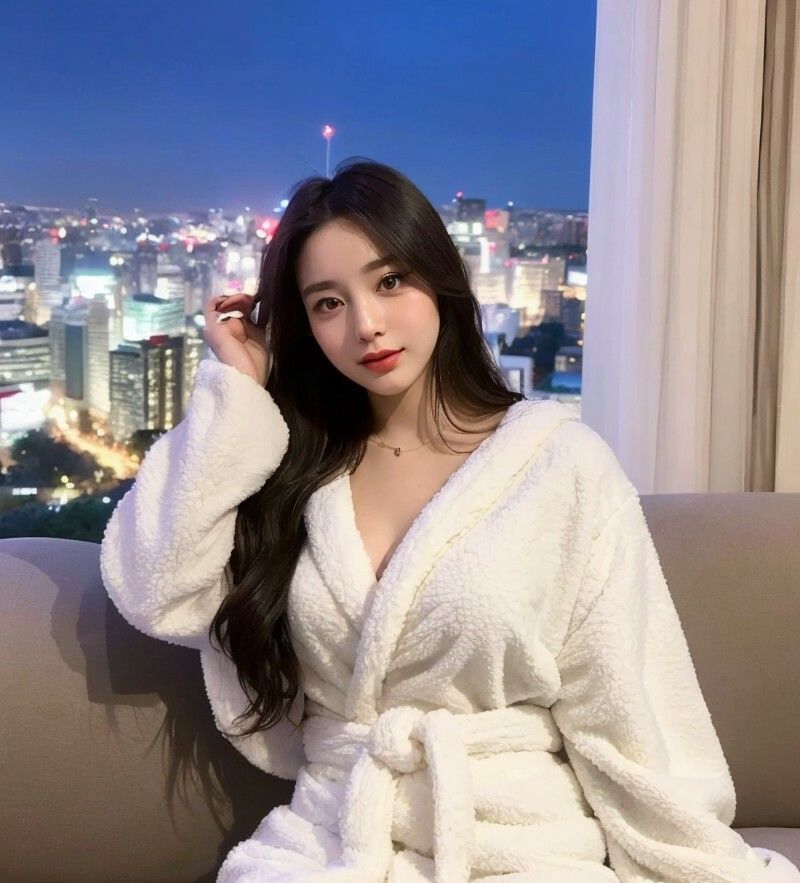 サンプル画像5:【美女名録】vol3.14  このあと、どうする？─バスローブの誘惑  200枚【AIヌードグラビア写真集】(AI美女制作参謀本部4課) [d_549965]