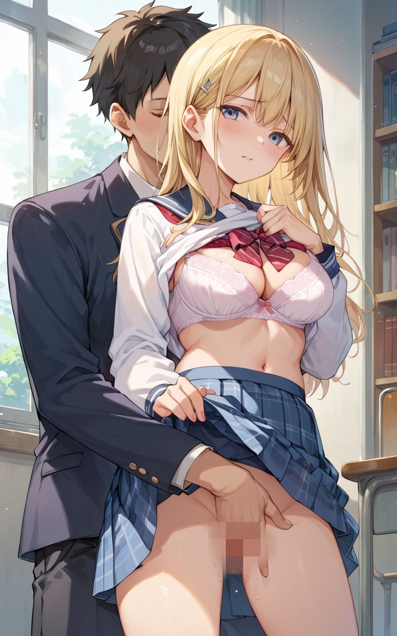 サンプル画像2:同級生金髪ちゃんとヤリまくり校内生ハメsex(むっちょん) [d_549987]