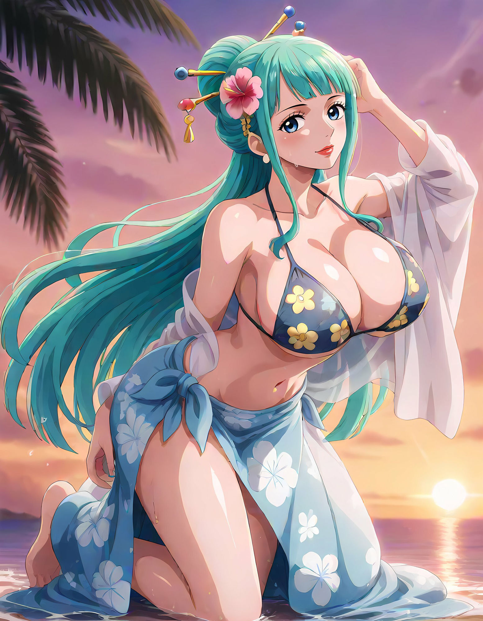 光月日和との濃厚な夏 画像1